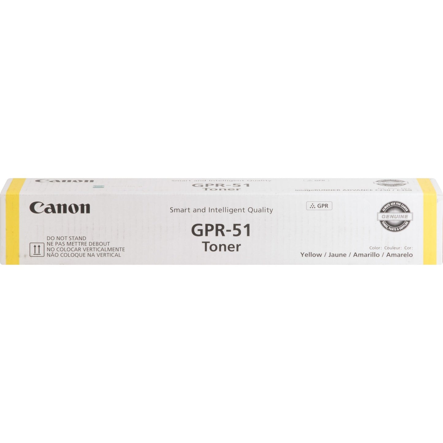 Canon GPR-51 Original Laser Toner Cartridge - Yellow - 1 Each (GPR51Y)