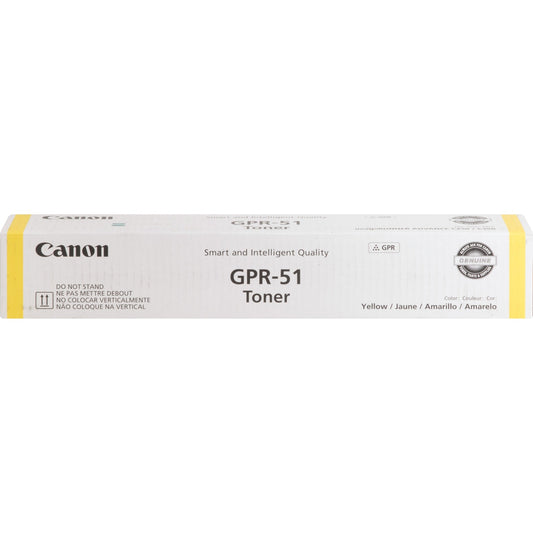 Canon GPR-51 Original Laser Toner Cartridge - Yellow - 1 Each (GPR51Y)