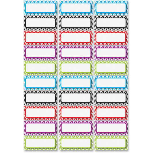 Ashley Dry Erase Chevron Nameplate Magnets (10077)