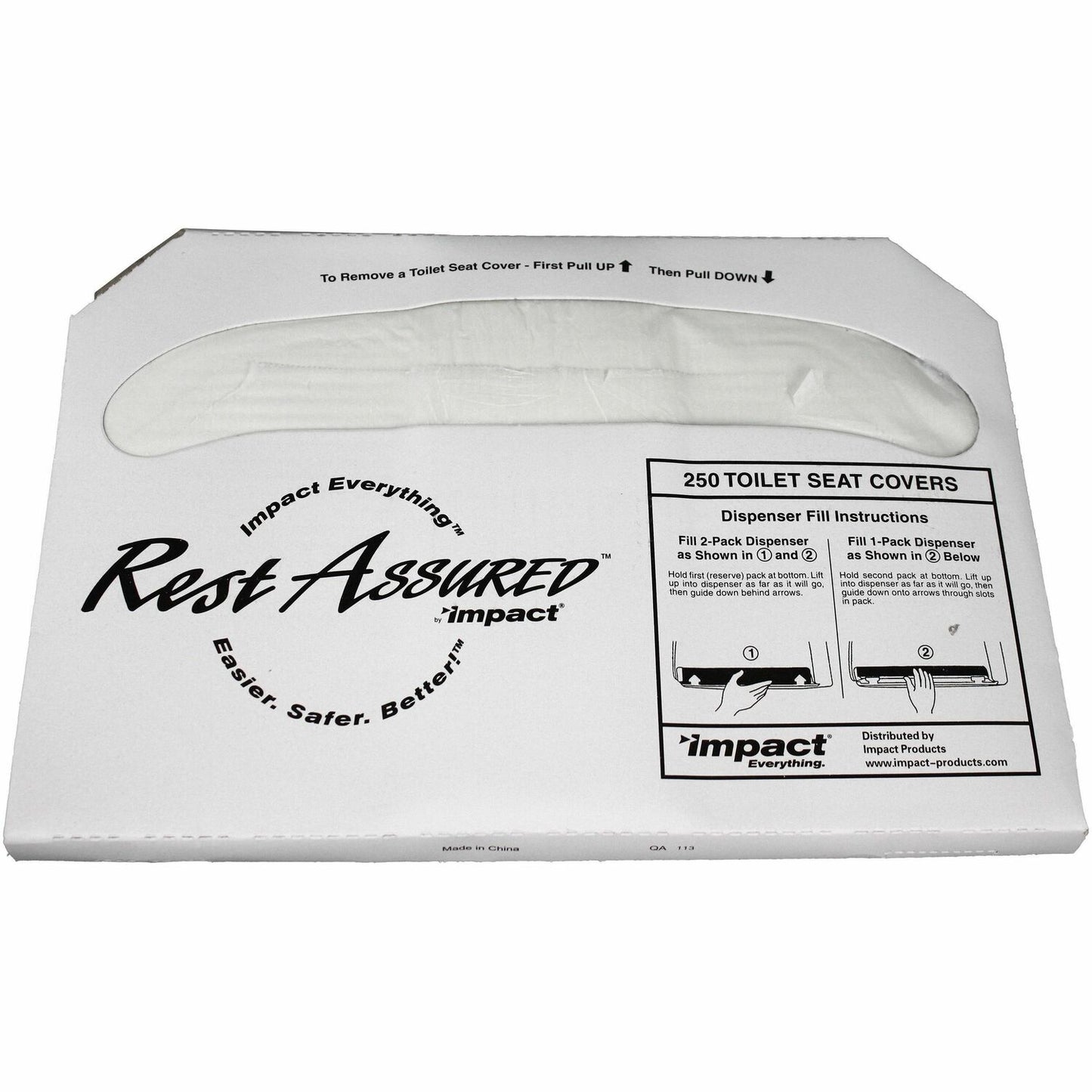 Impact Rest Assured Half Fold Toilet Seat Covers (25183273)