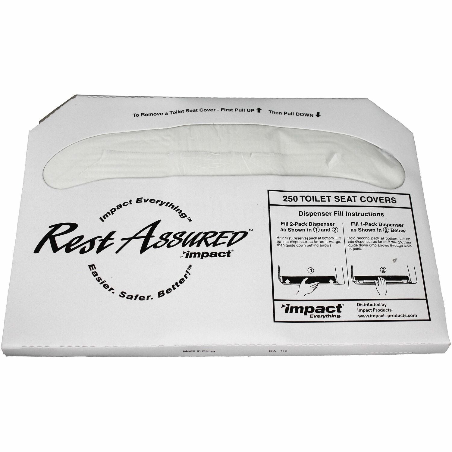 Impact Rest Assured Half Fold Toilet Seat Covers (25183273)