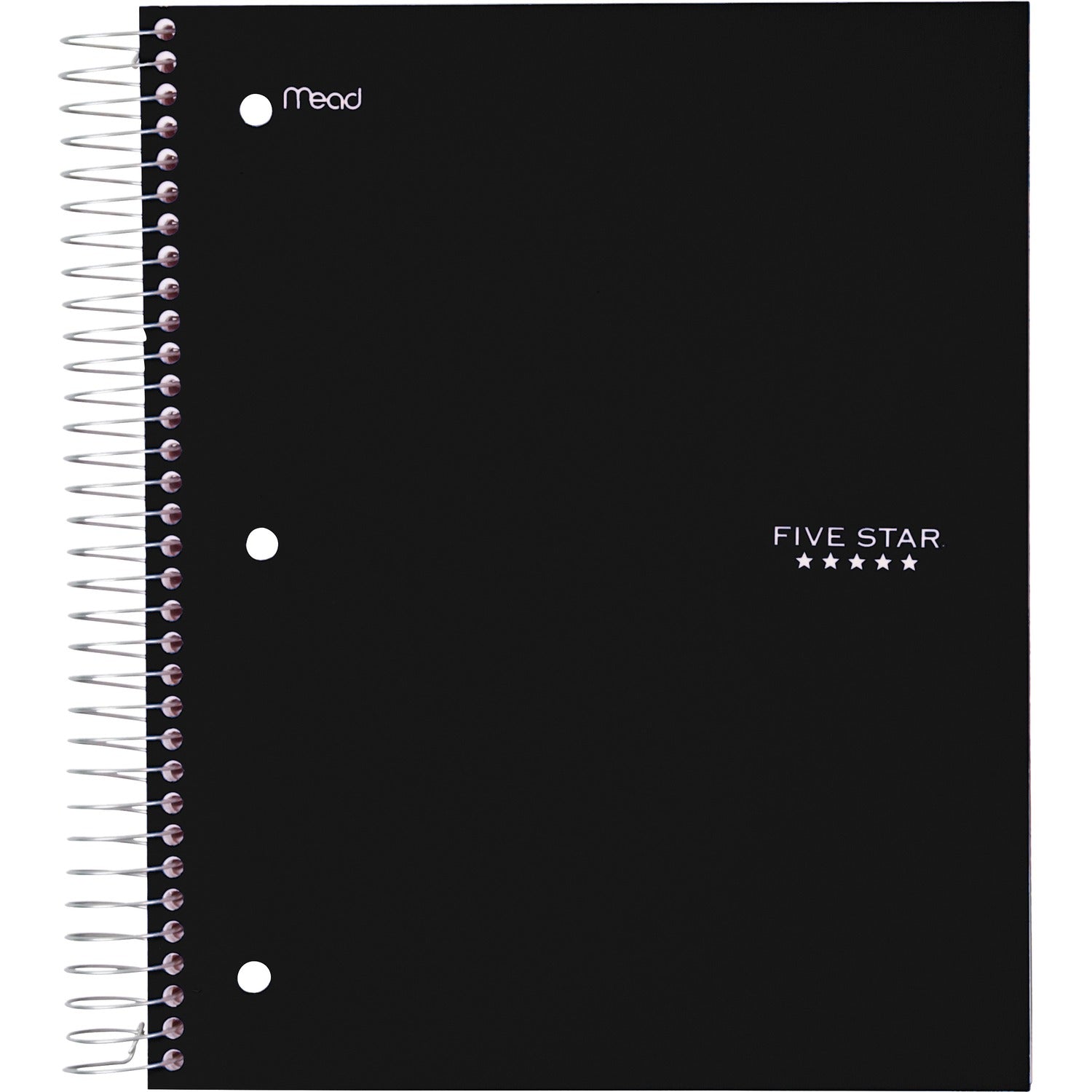 Acco Five Star Wirebound Black 5-subject Notebook (72045)