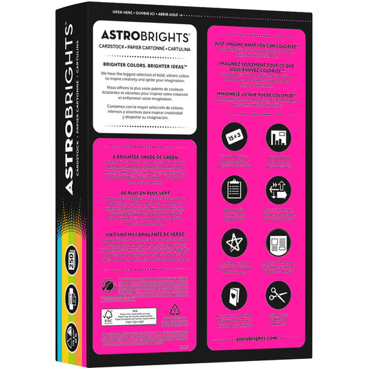 Astrobrights Color Card Stock - 5 Assorted Colours (99904)