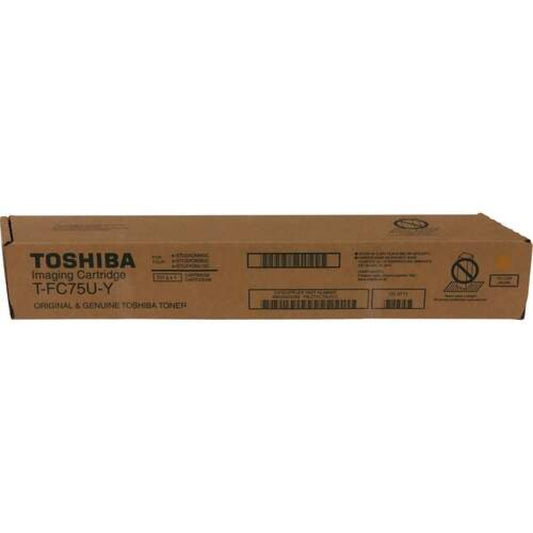 Toshiba Original Toner Cartridge - Yellow (TFC75UY)