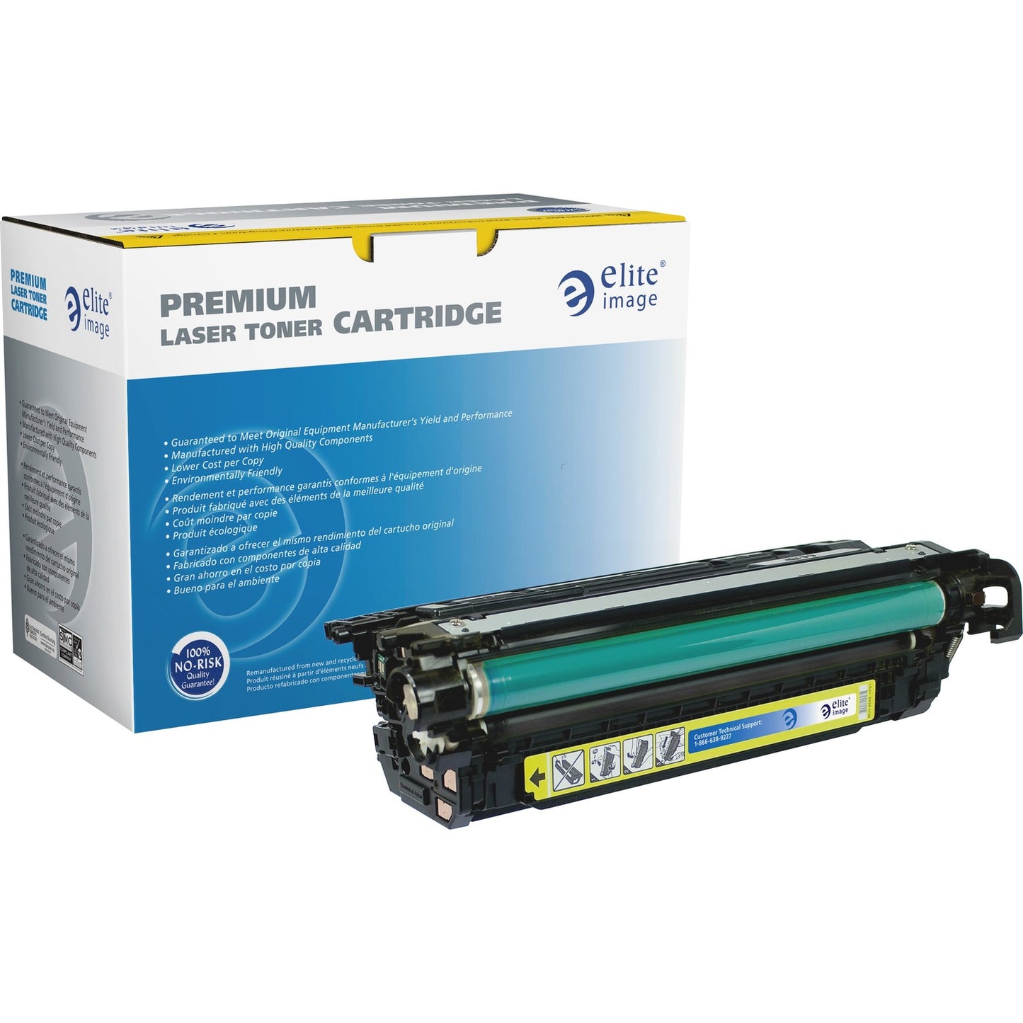 Elite Image Remanufactured Laser Toner Cartridge - Alternative for HP 653A/X (CF322A) - Yellow - 1 Each (76188)