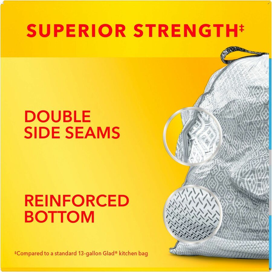 Glad ForceFlexPlus Tall Kitchen Drawstring Trash Bags (70320)