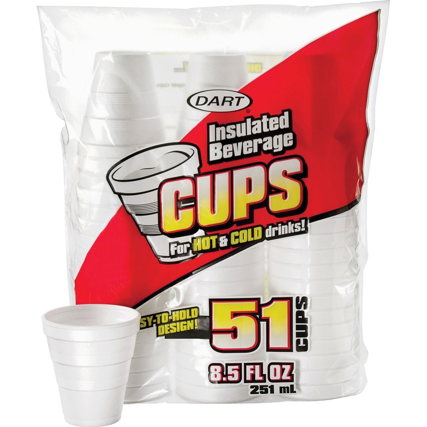 Dart 8.5 oz Insulated Beverage Cups (8RP51)