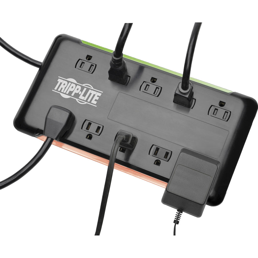 Tripp Lite by Eaton Protect It! 10-Outlet Surge Protector, 6 ft. Cord, 2880 Joules, Black Housing (TLP1006B)