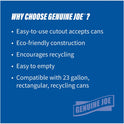 Genuine Joe 23-Gallon Recycling Bin Cutout Lid (98219)