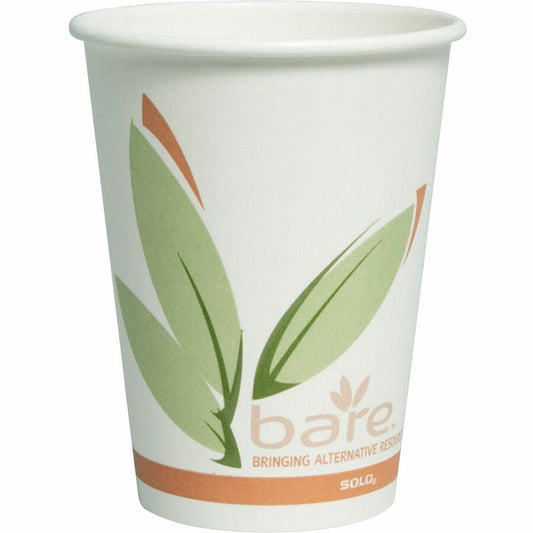 Solo Bare 12 oz Paper Hot Cups (412RCNJ8484)