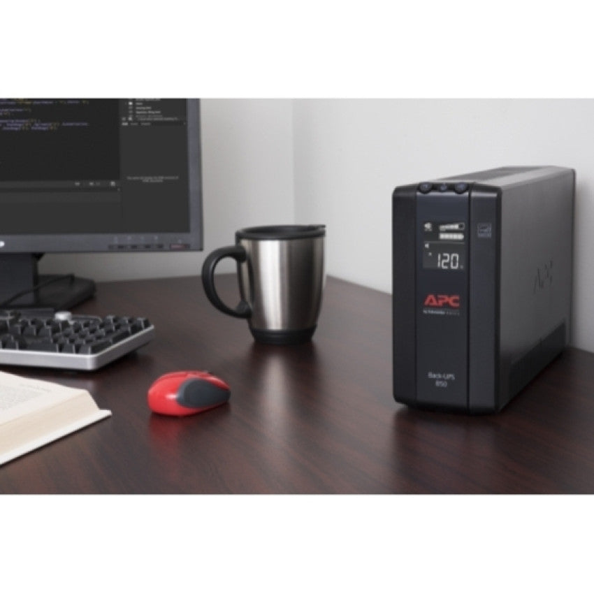 APC Back Ups Pro Bx 850va, 8 Outlets, Avr, Lcd Interface (BX850M)