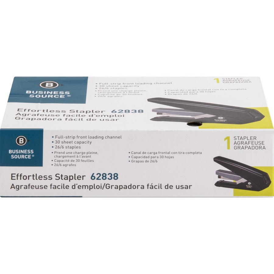 Business Source Full Strip Flat-Clinch Stapler (62838)