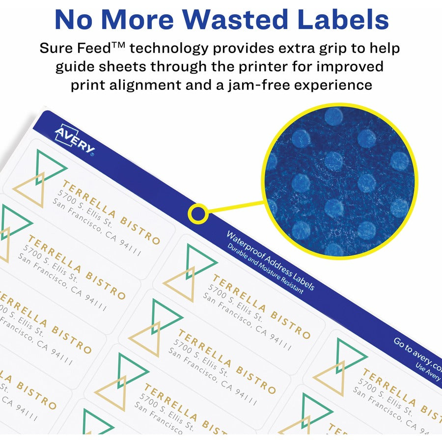  1-1/3" x 4" Labels, Ultrahold, 7,000 Labels (95522)