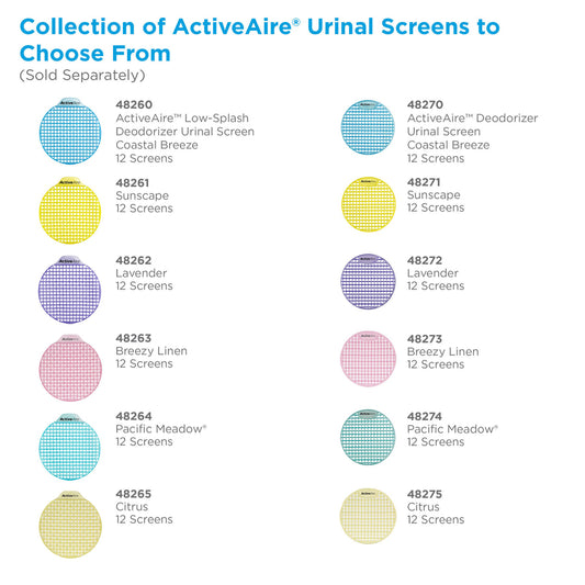 ActiveAire Low-Splash Deodorizer Urinal Screens (48261)