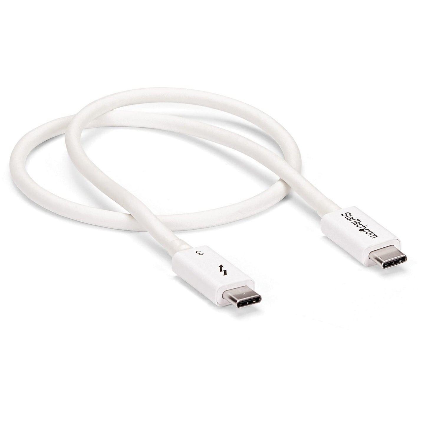 StarTech 0.5m Thunderbolt 3 Cable 40gbps White (TBLT34MM50CW)