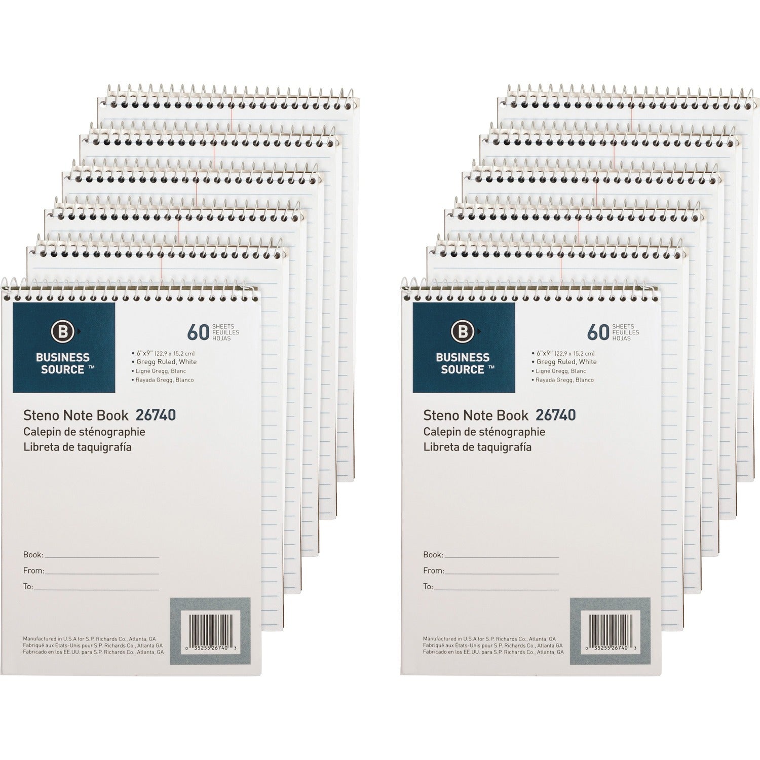 Business Source Steno Notebook (26740PK)