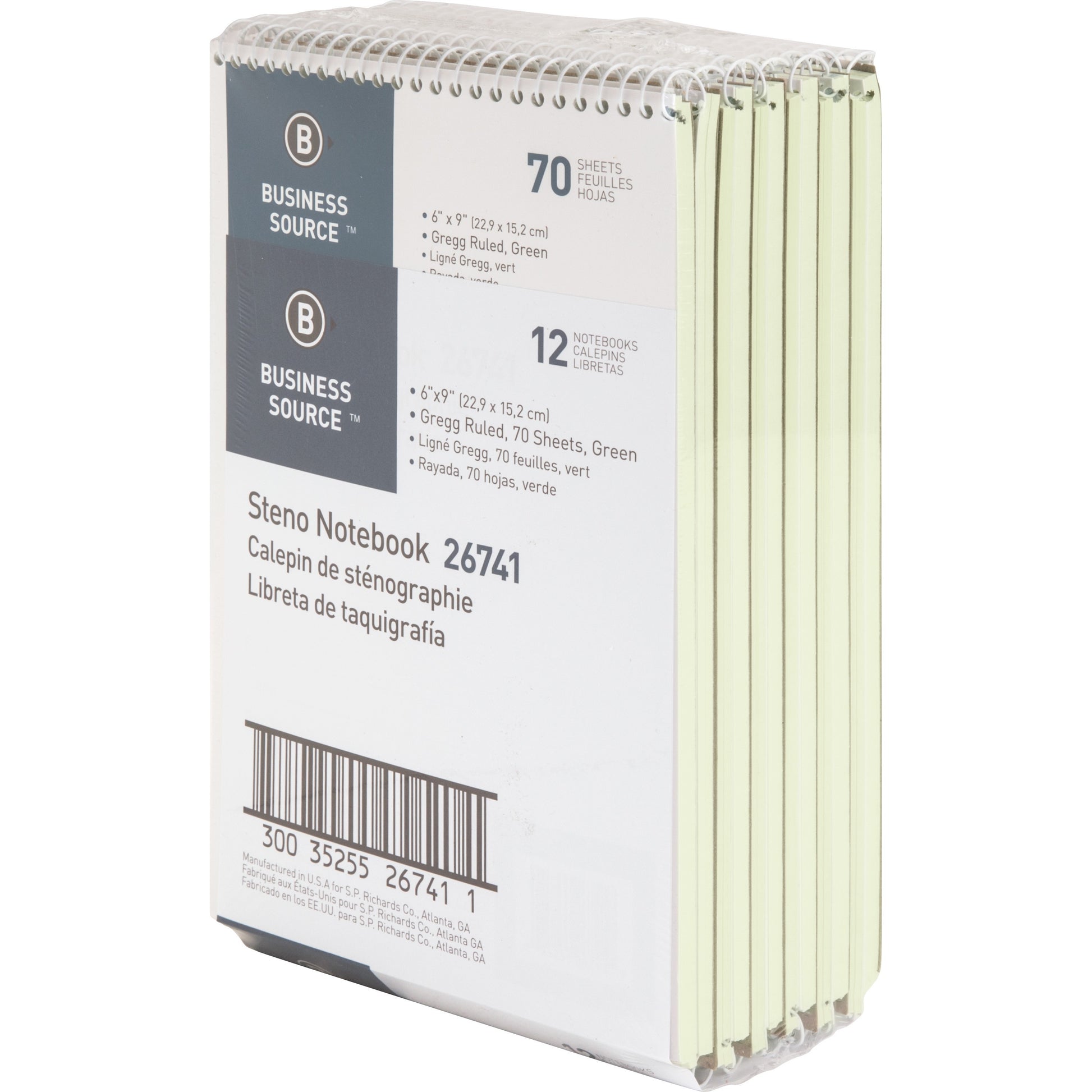 Business Source Steno Notebook (26741PK)