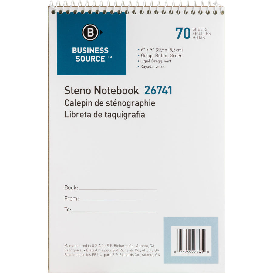 Business Source Steno Notebook (26741PK)