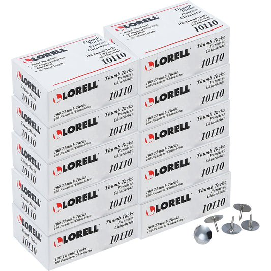 Lorell 5/16" Long Thumb Tacks (10110BX)