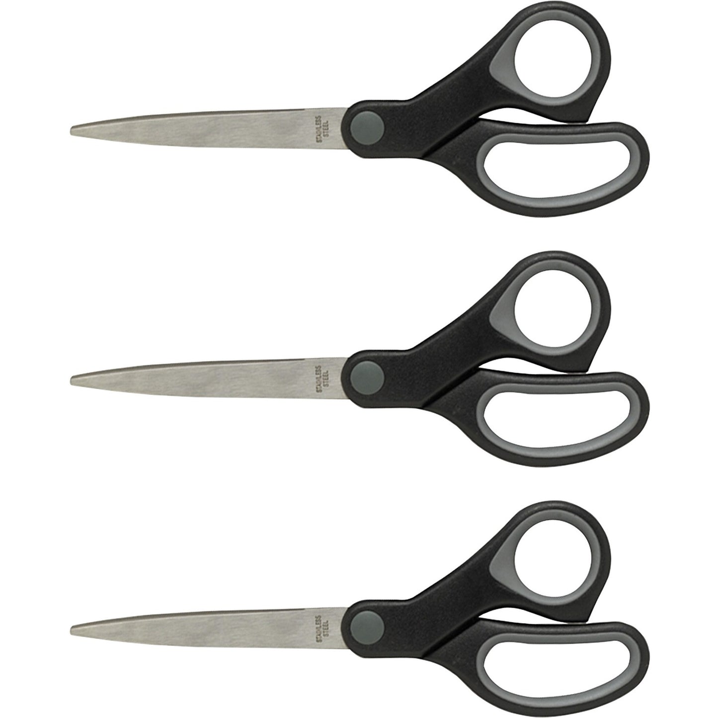 Sparco Straight Scissors w/Rubber Grip Handle (25225BD)
