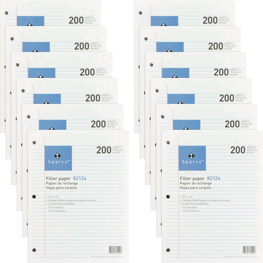 Sparco 3-hole Punched Filler Paper (82124BD)