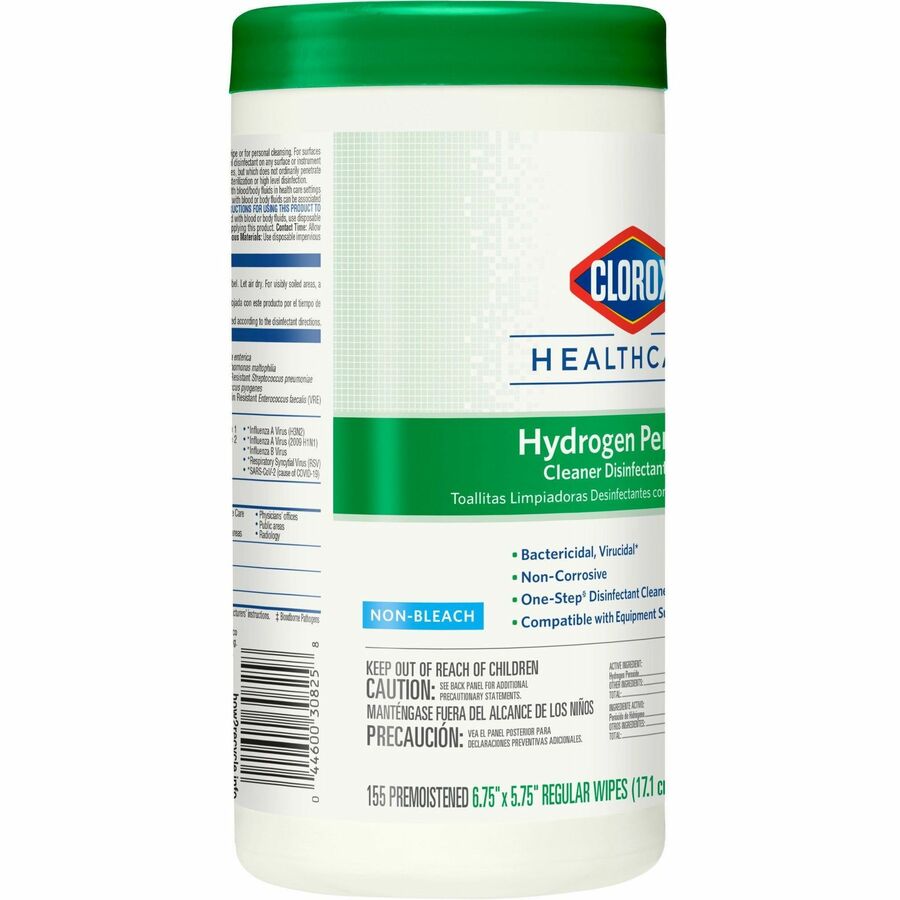 Clorox Healthcare Hydrogen Peroxide Cleaner Disinfectant Wipes (30825)