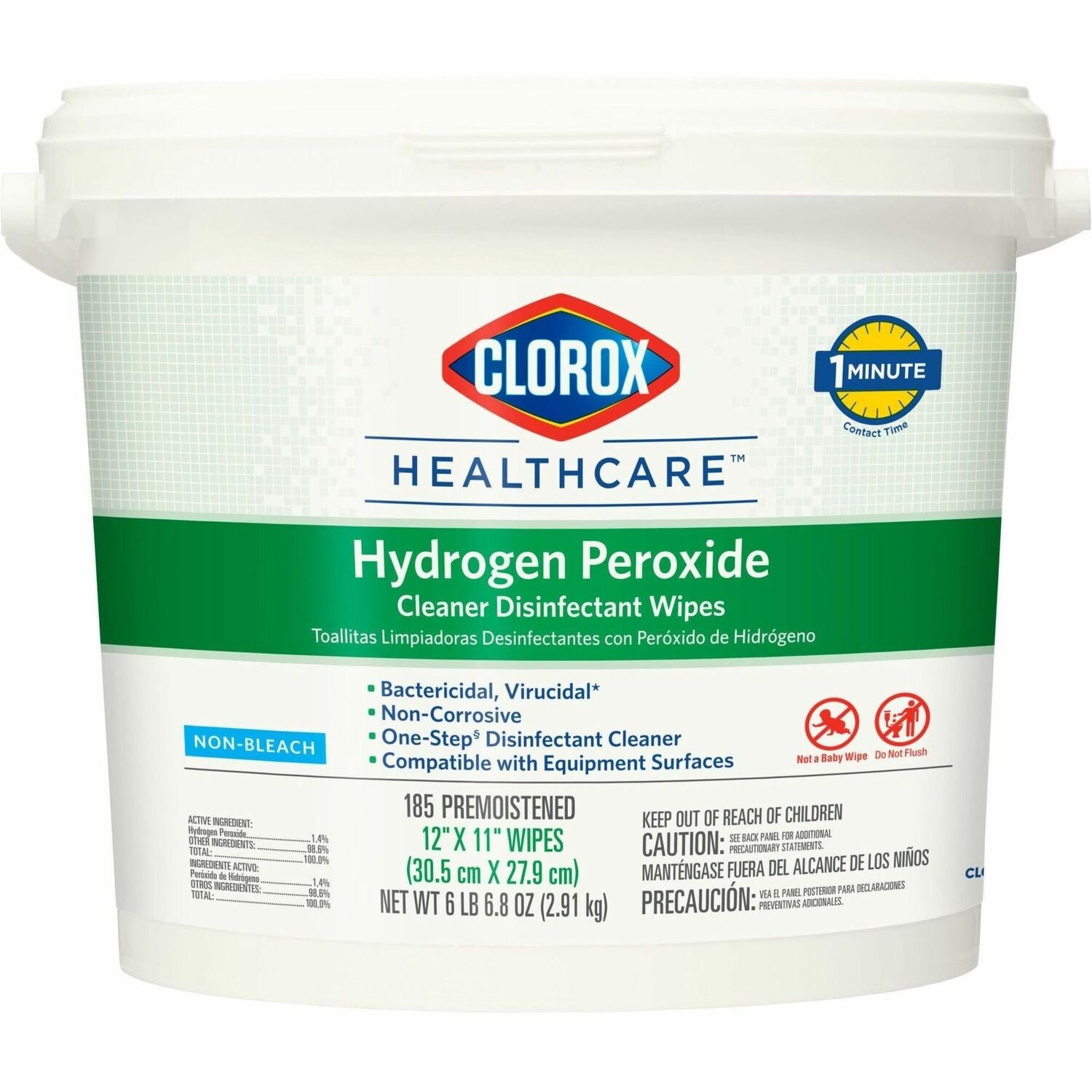 Clorox Healthcare Hydrogen Peroxide Cleaner Disinfectant Wipes (30826)