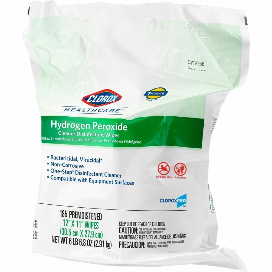 Clorox Healthcare Hydrogen Peroxide Cleaner Disinfectant Wipes (30827)