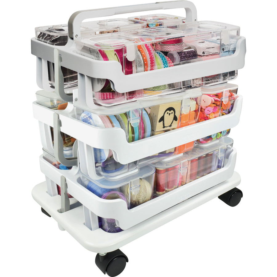 Deflecto Stackable Caddy Organizer Multi-Pack Bundle (329003BB)