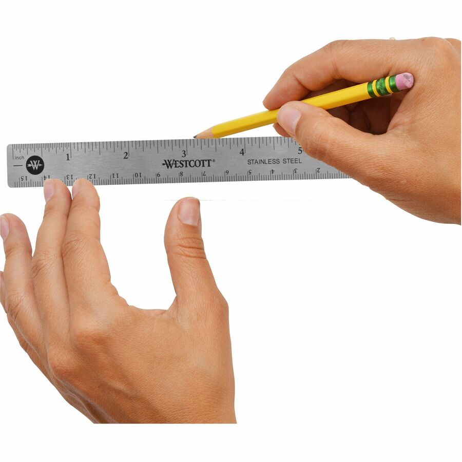 Westcott 6" Stainless Steel Rulers (10414BX)