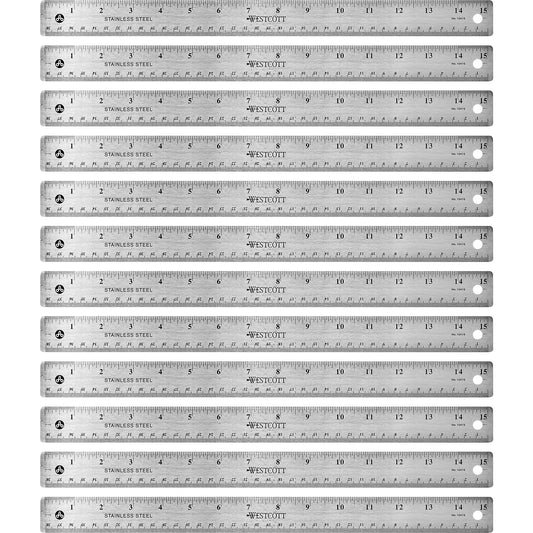 Westcott Stainless Steel Rulers (10416BX)