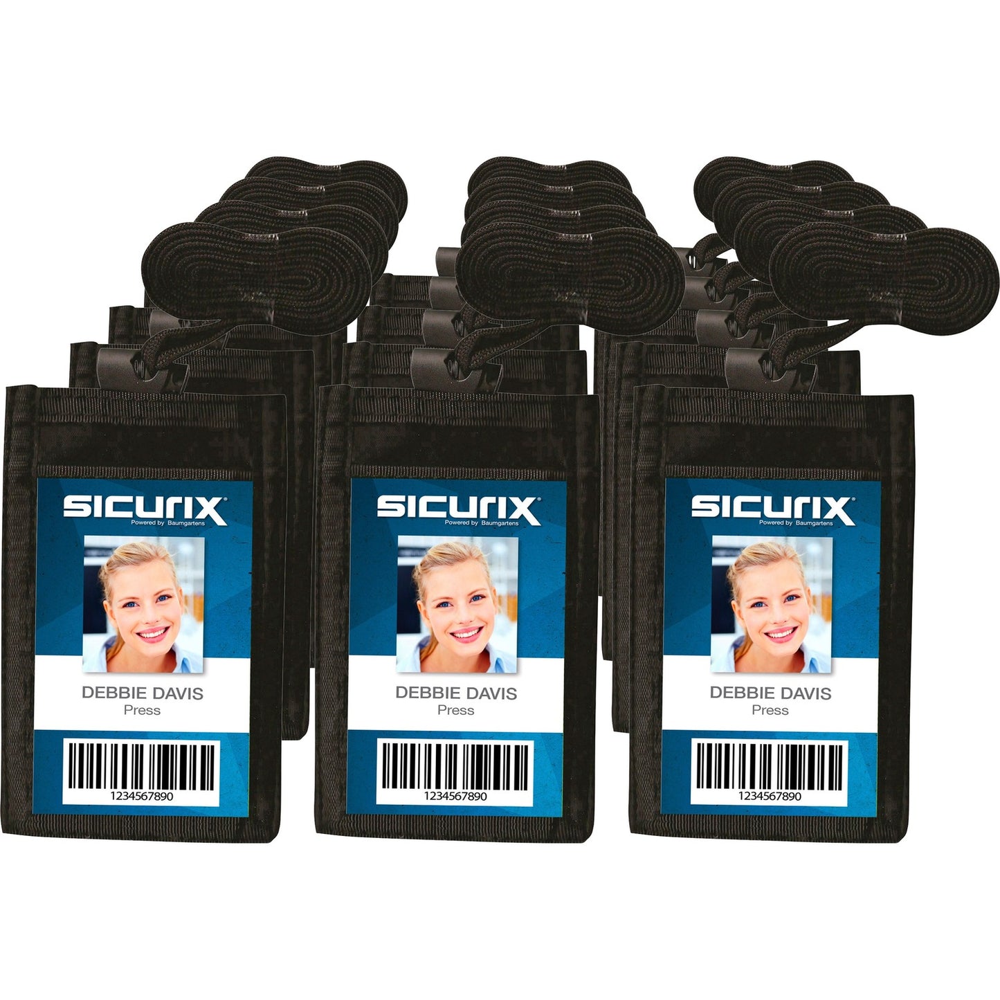 SICURIX Carrying Case (Pouch) Business Card - Black (55120BX)