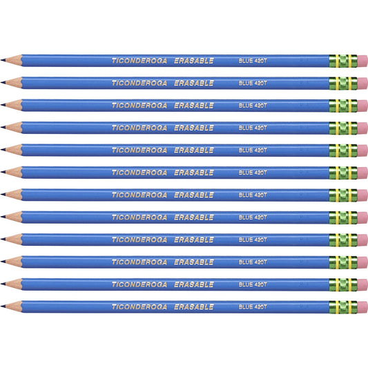 Ticonderoga Pre-Sharpened Erasable Checking Pencils (14209CT)