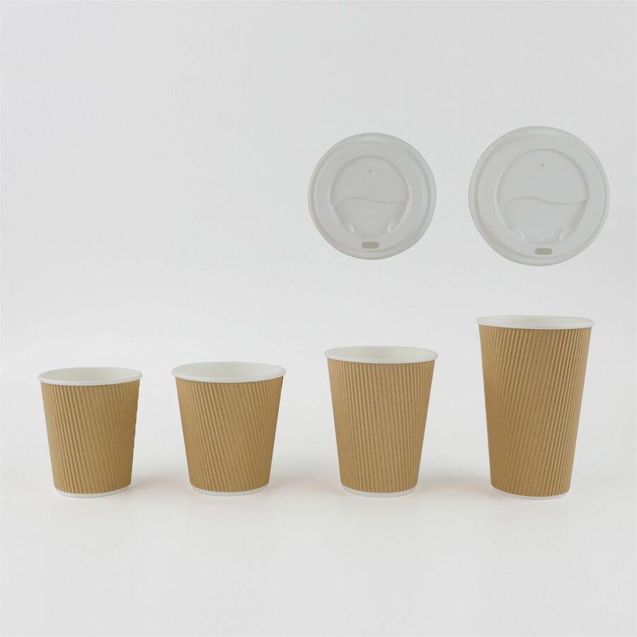 Genuine Joe 8 oz Rippled Hot Cups (11255BD)