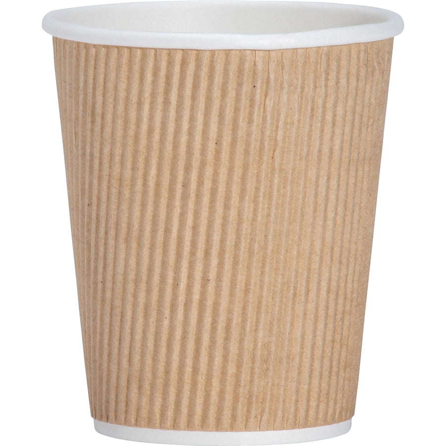 Genuine Joe 8 oz Rippled Hot Cups (11255BD)