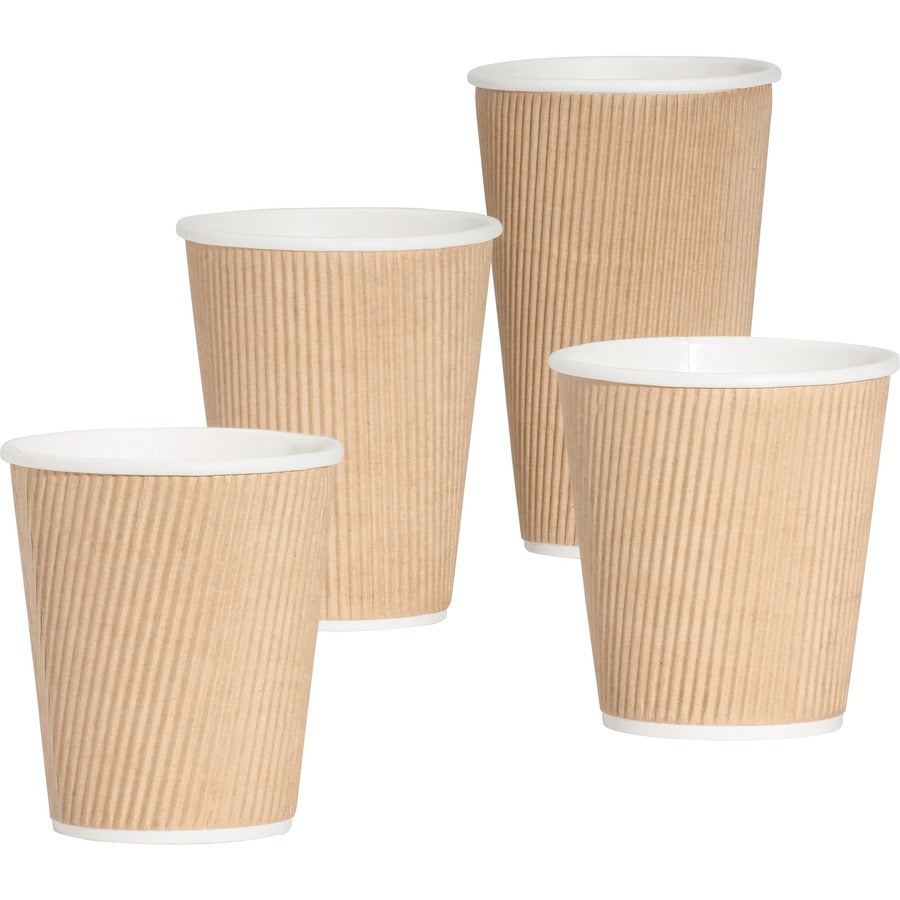 Genuine Joe 10 oz Rippled Hot Cups (11256BD)