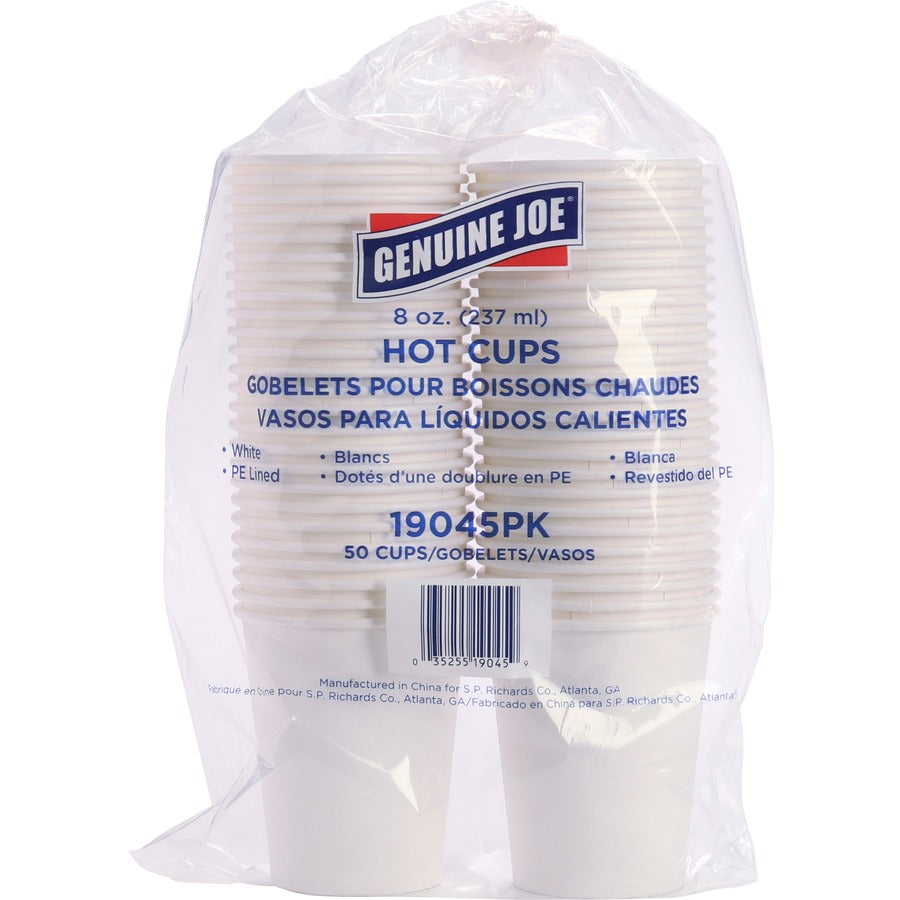 Genuine Joe 8 oz Disposable Hot Cups (19045BD)