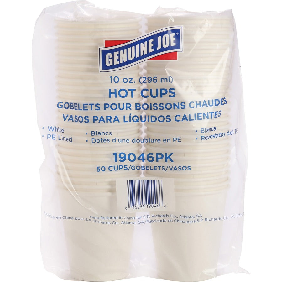 Genuine Joe 10 oz Disposable Hot Cups (19046BD)