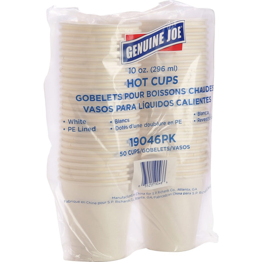 Genuine Joe 10 oz Disposable Hot Cups (19046BD)