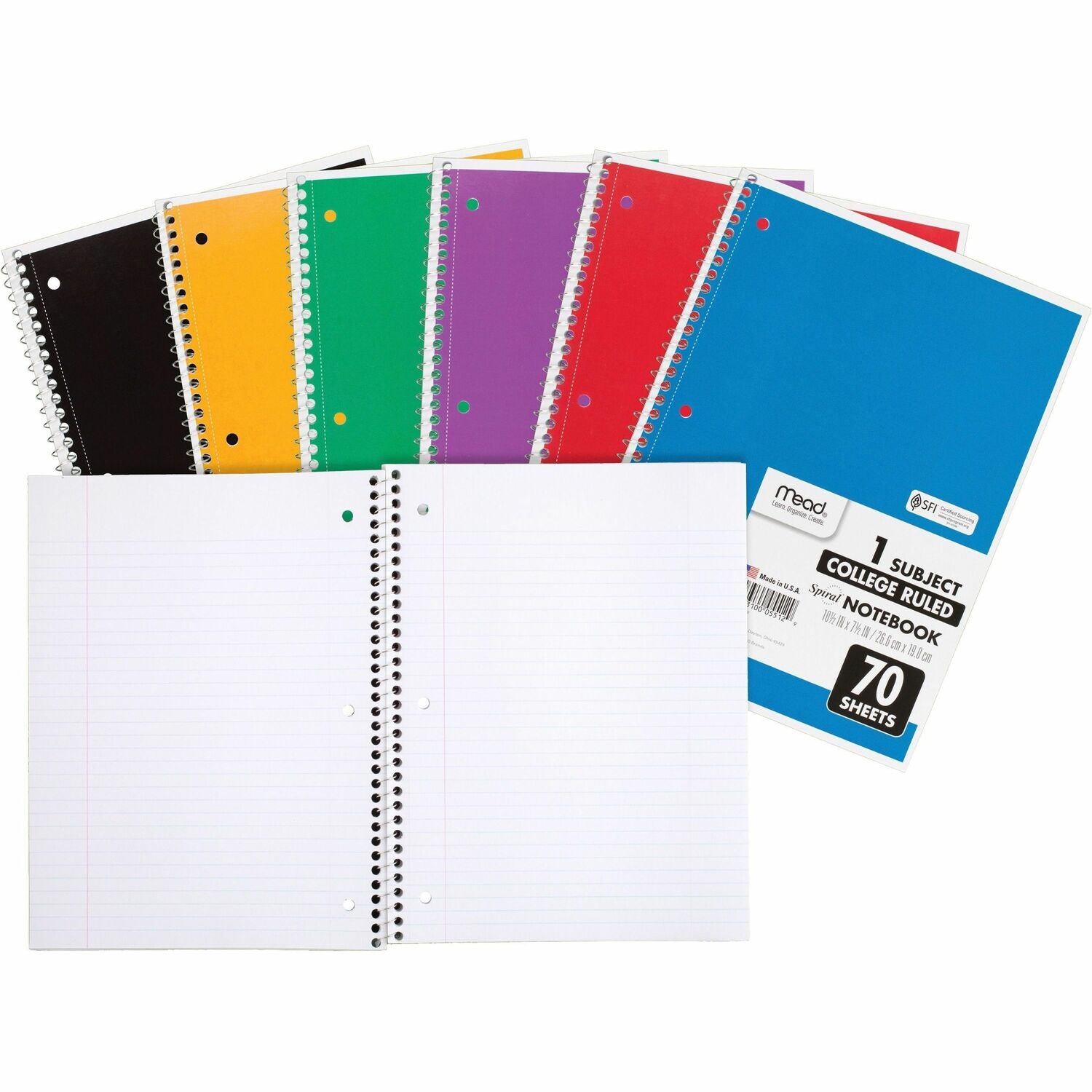 Mead One-subject Spiral Notebook (05512BD)