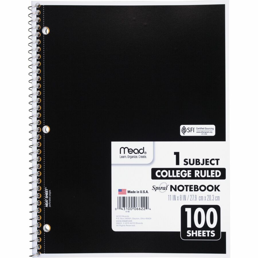 Mead One-subject Spiral Notebook (06622BD)