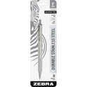 Zebra Pen STEEL 7 Series F-701 Retractable Ballpoint Pen (29411BX)