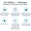 StarTech 12u Wall Mount Network Rack 12in Deep (RK12WALLO)