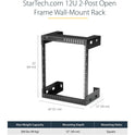 StarTech 12u Wall Mount Network Rack 12in Deep (RK12WALLO)