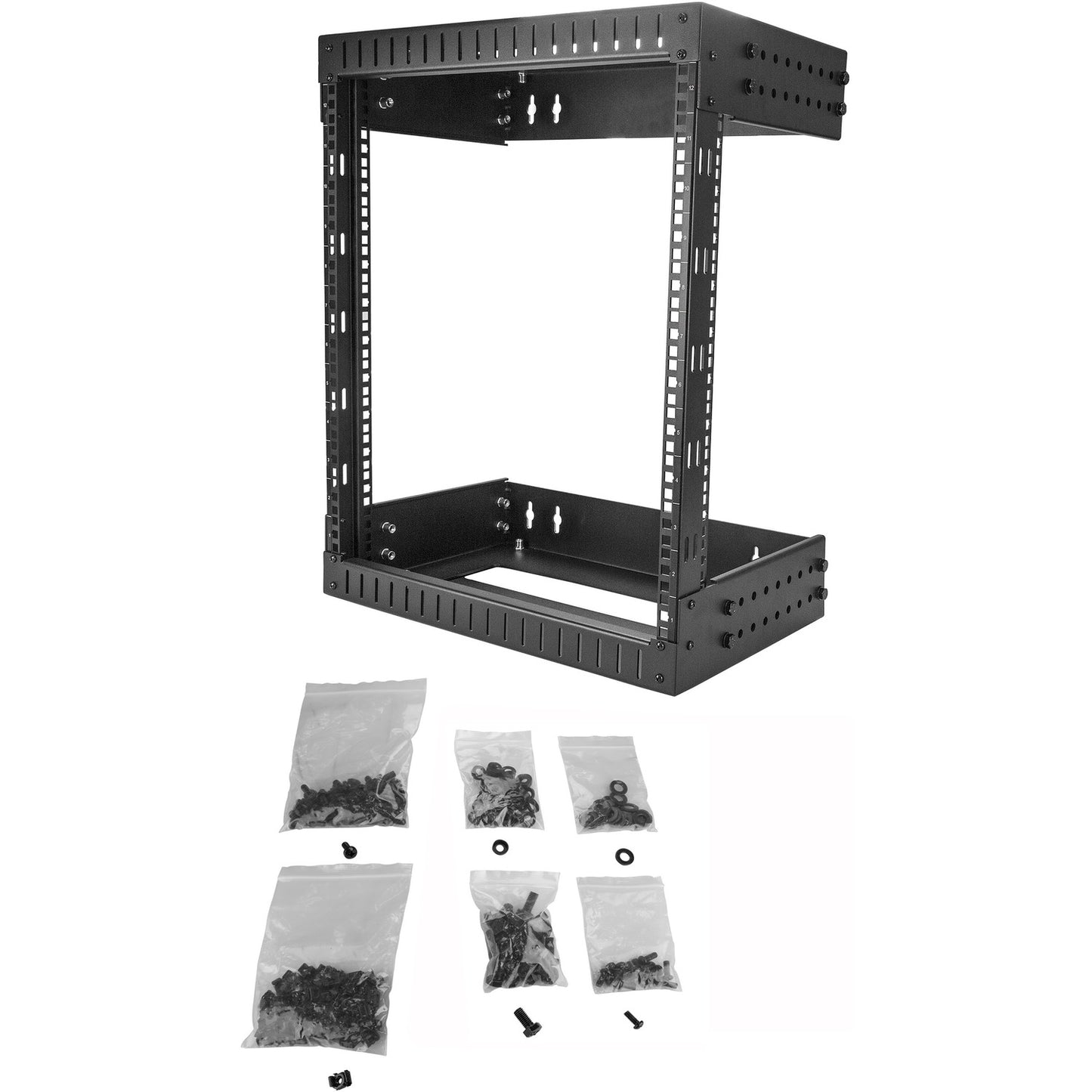 StarTech 12u Wall Mount Network Rack Adj 12-20in (RK12WALLOA)