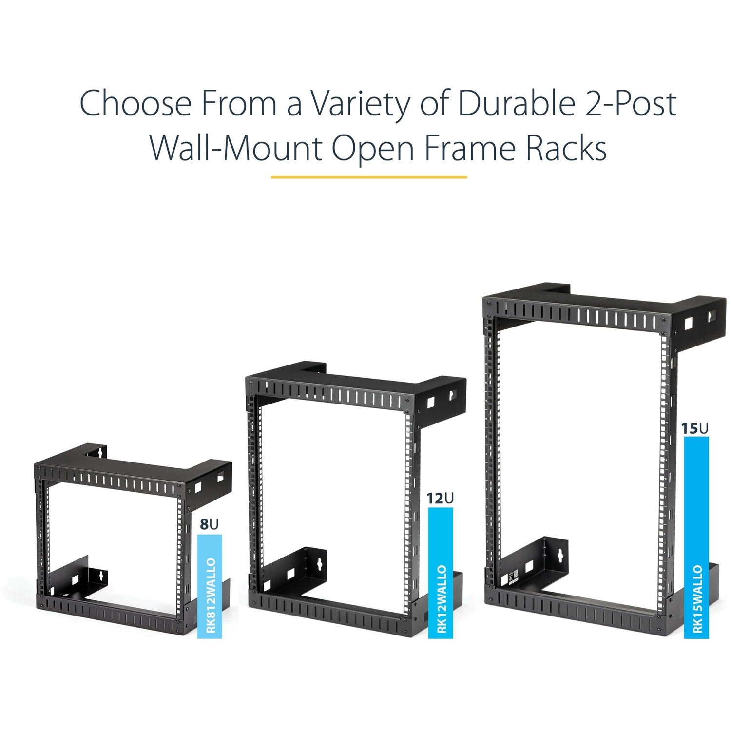 StarTech 15u Wall Mount Network Rack 12in Deep (RK15WALLO)