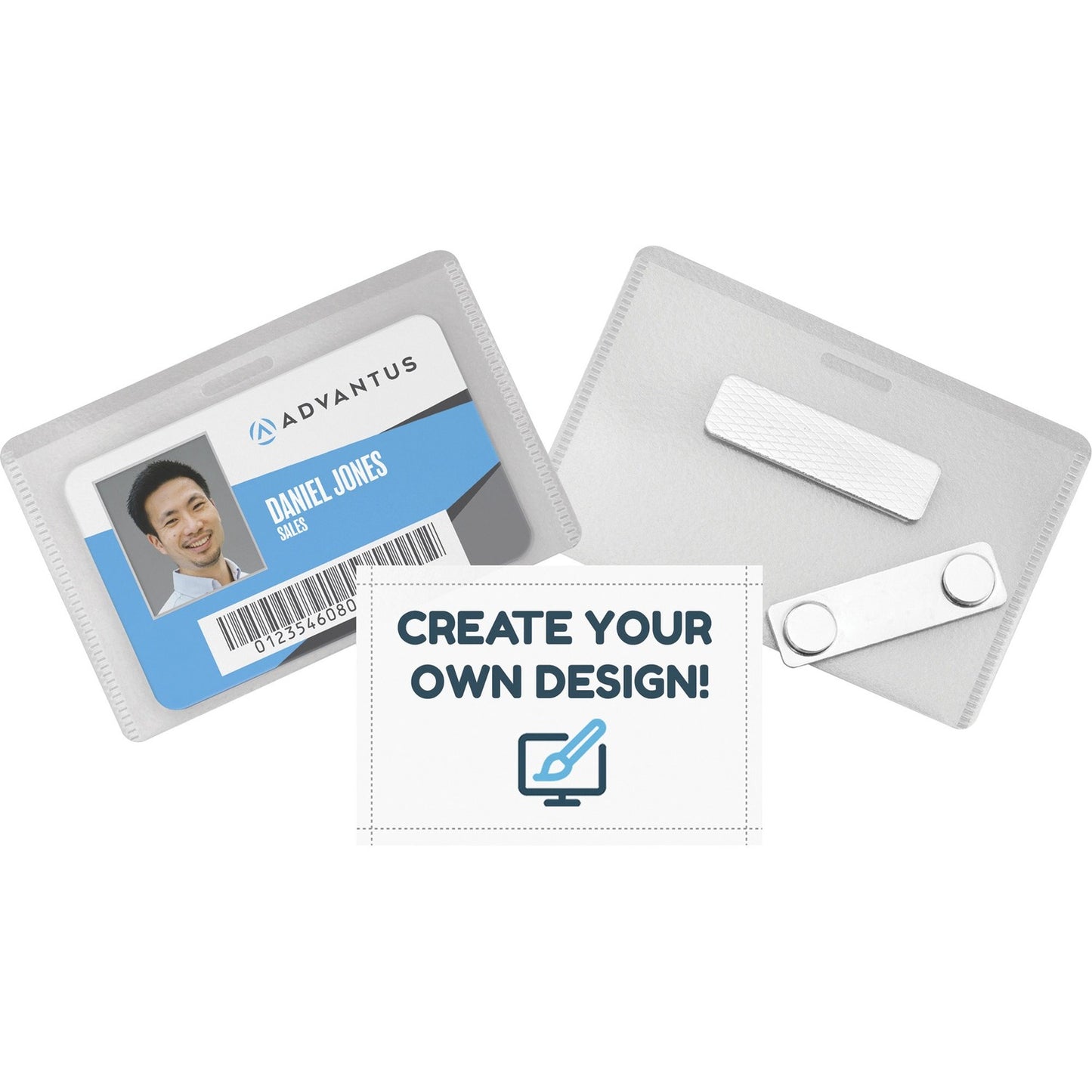 Advantus DIY Magnetic Name Badge Kit (97033)