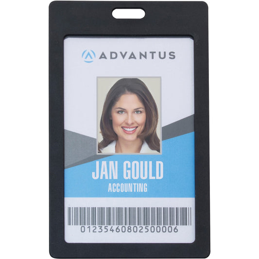 Advantus Vertical Rigid ID Badge Holder (97068)