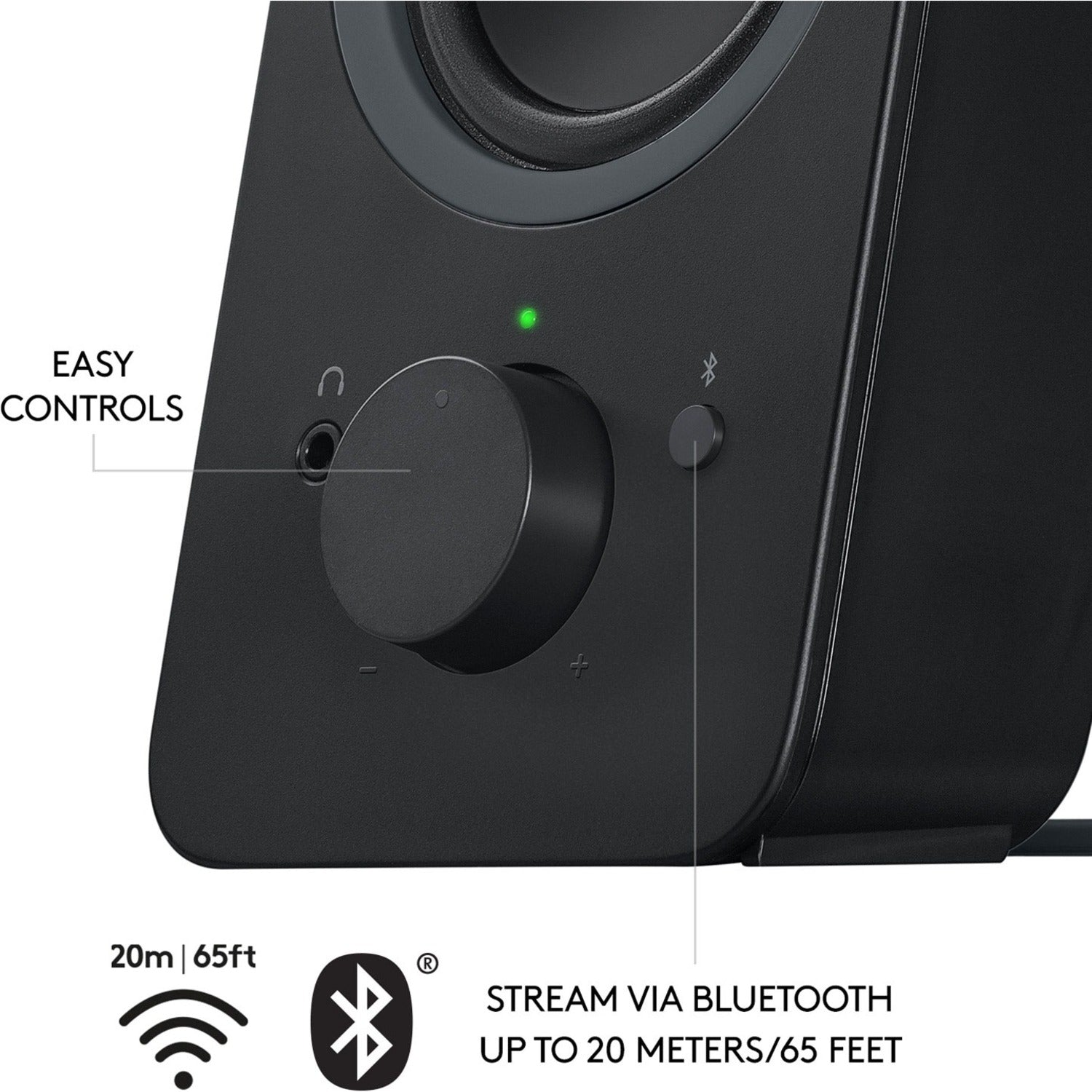 Logitech Z207 Stereo Speakers With Bluetooth(blk) (980001294)