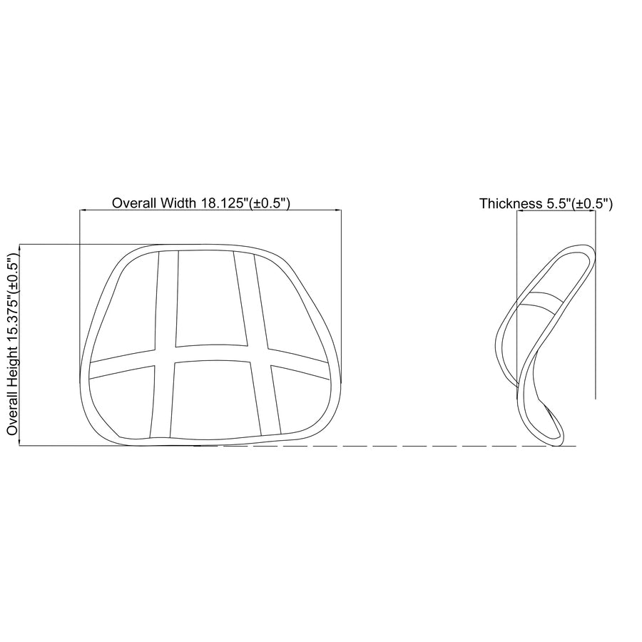 Lorell Ergo Mesh Lumbar Back Support (42171)